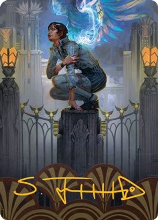 Giada, Font of Hope Art Card (65/81) (Gold-Stamped Signature) 65, Art Series: Streets of New Capenna