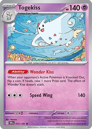 Togekiss 072/191, SV08: Surging Sparks