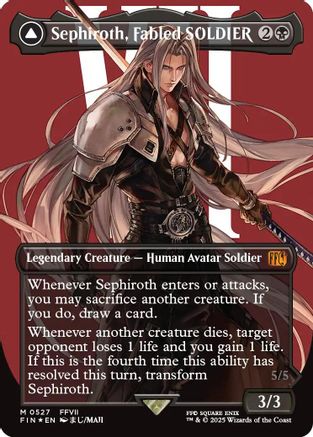 Sephiroth, Fabled SOLDIER (Borderless) (Surge Foil), FINAL FANTASY