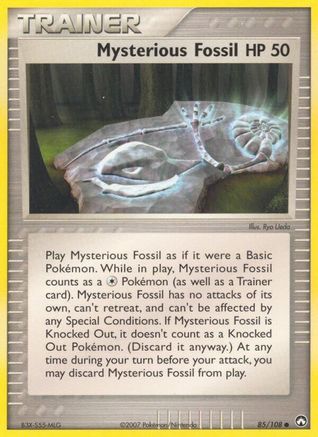 Mysterious Fossil 85/108, EX Power Keepers