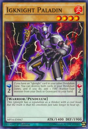 Igknight Paladin MP16-EN067, 2016 Mega-Tins Mega Pack