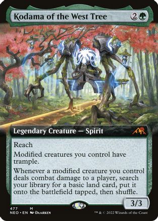 Kodama of the West Tree (Extended Art) 477, Kamigawa: Neon Dynasty
