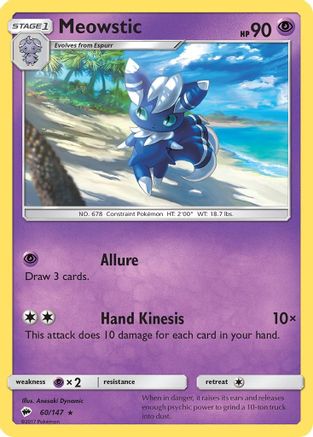 Meowstic 60/147, SM - Burning Shadows