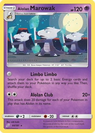 Alolan Marowak 64/181, SM - Team Up