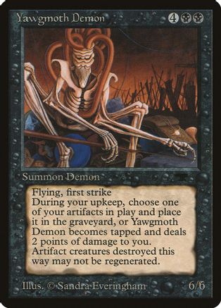 Yawgmoth Demon, Antiquities