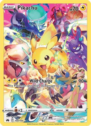 Pikachu (Secret) 160/159, SWSH: Crown Zenith