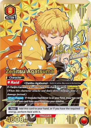 Zenitsu Agatsuma (071) (SR**), UE05BT: Demon Slayer: Kimetsu no Yaiba