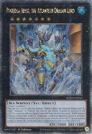 Poseidra Abyss, the Atlantean Dragon Lord (Quarter Century Secret Rare), Rage of the Abyss