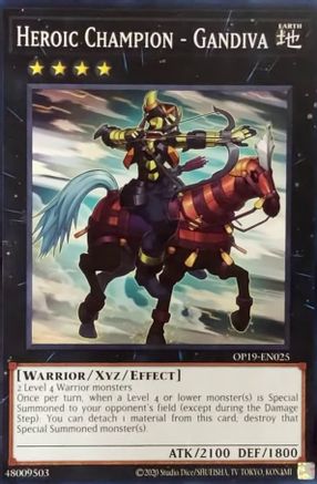 Heroic Champion - Gandiva OP19-EN025, OTS Tournament Pack 19