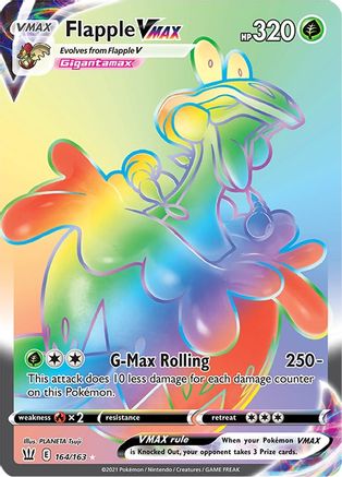 Flapple VMAX (Secret) 164/163, SWSH05: Battle Styles