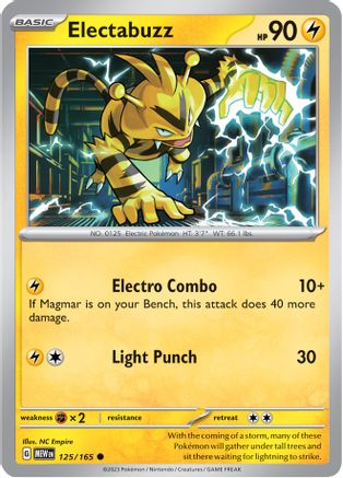Electabuzz 125/165, SV: Scarlet & Violet 151