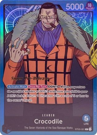 Crocodile (001), Super Pre-Release Starter Deck 3: The Seven Warlords of the Sea