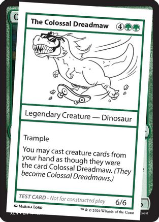 The Colossal Dreadmaw, Un-Known Event Playtest Cards