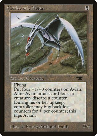 Clockwork Avian, Antiquities