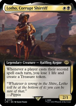 Lotho, Corrupt Shirriff (Extended Art) 370, Universes Beyond: The Lord of the Rings: Tales of Middle-earth