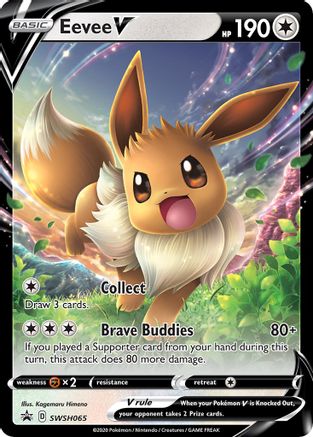 Eevee V SWSH065, SWSH: Sword & Shield Promo Cards