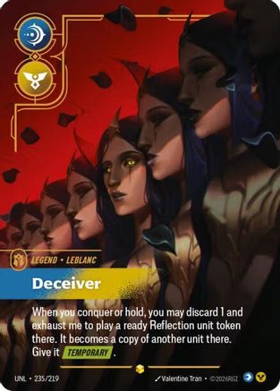 LeBlanc, Deceiver (Overnumbered), Unleashed