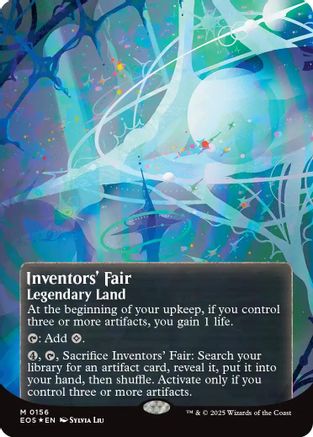 Inventors' Fair (0156) (Borderless) (Galaxy Foil) 156, Edge of Eternities: Stellar Sights