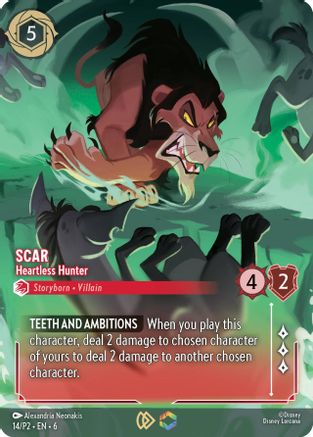 Scar - Heartless Hunter (Store Championship), Disney Lorcana Promo Cards
