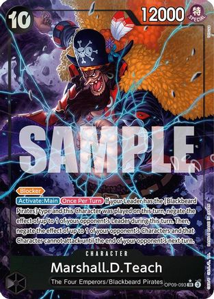 Marshall.D.Teach (093) (Alternate Art) OP09-093, Emperors in the New World