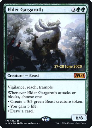 Elder Gargaroth 179, Prerelease Cards