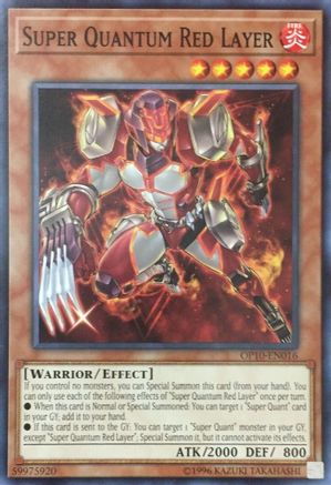 Super Quantum Red Layer OP10-EN016, OTS Tournament Pack 10