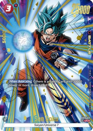 Son Goku - FB03-011 (Championship Pack 02) (Gold), Tournament and Championship Promos